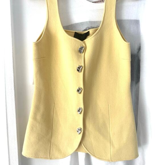 ZARA Yellow Knit Women's Top NWT Medium - Picture 8 of 10